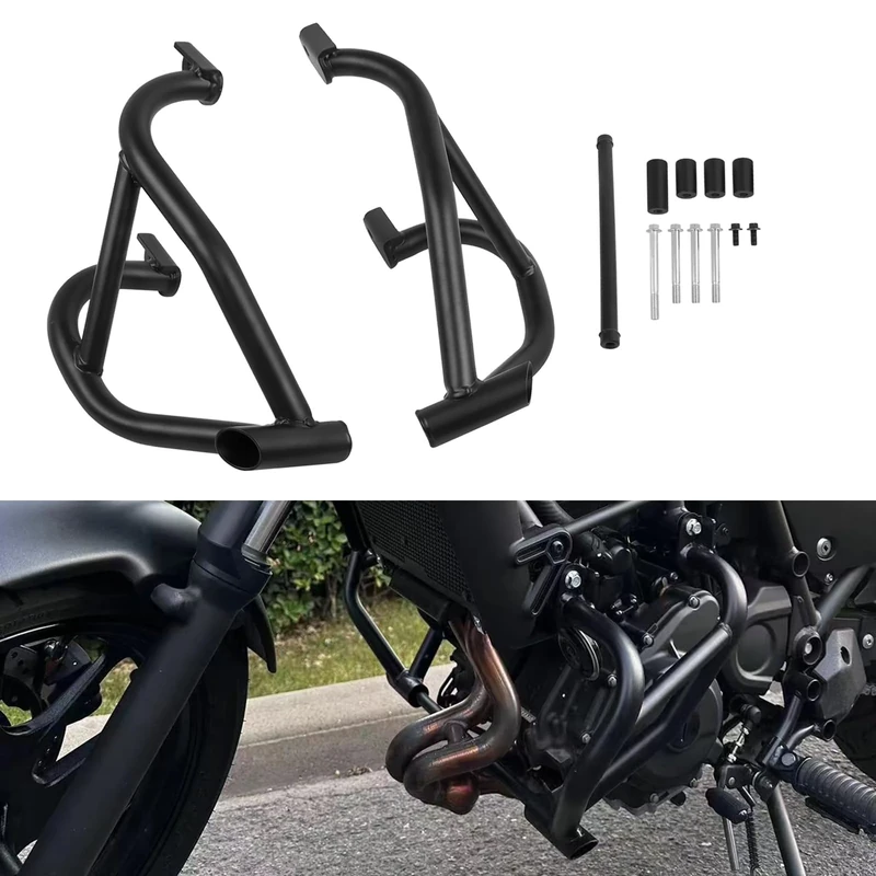 CHIFUN Engine Guard Highway Crash Bars Replacement for Kawasaki Eliminator 500 450 2024+ Black Steel Motorcycle Frame Protection Bars