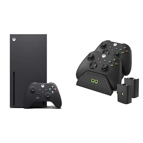 Xbox Series X + Venom Twin Charging Dock with 2 x Rechargeable Battery Packs - Black (Xbox Series X & S/Xbox One)