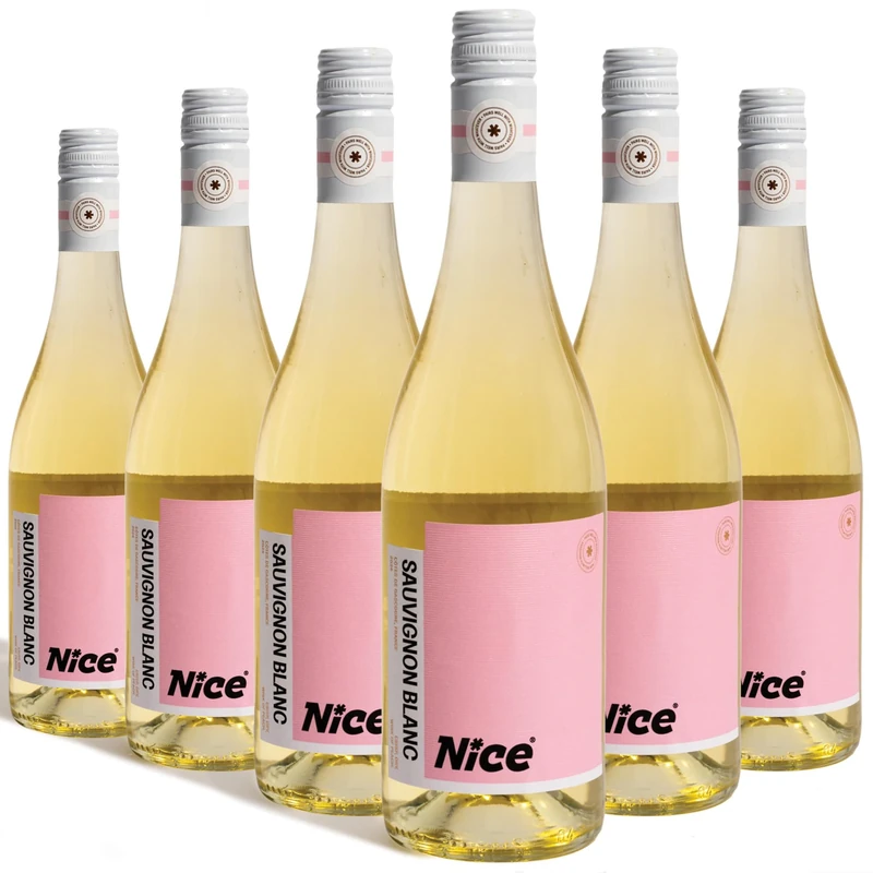 Nice Sauvignon Blanc, Wine in a Bottle, Dry, Crisp, French White Wine from Côtes de Gascogne, 6 x 75cl Bottled Wine