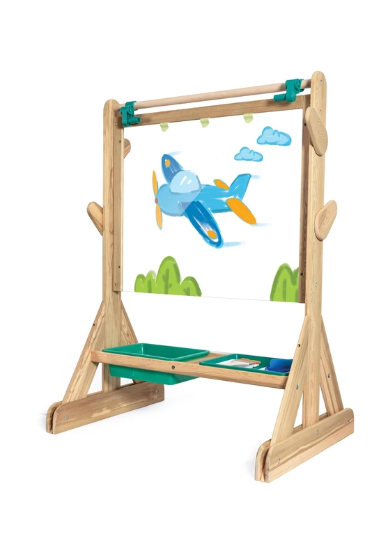 Hape Outdoor Easel, Children's Easel for Outdoors, Made of Weatherproof Wood, Ages 3+