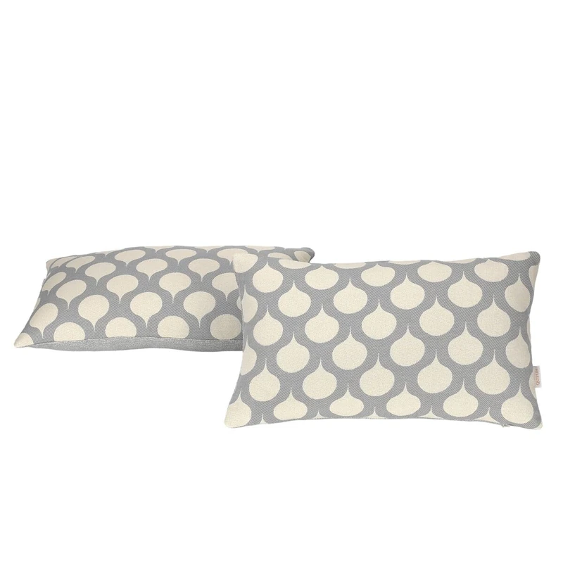 Alexandra House Living Astun Cushion Cover Pearl Grey 30 x 50 cm 30 x 1 x 50 cm Pack of 2 - Image 1
