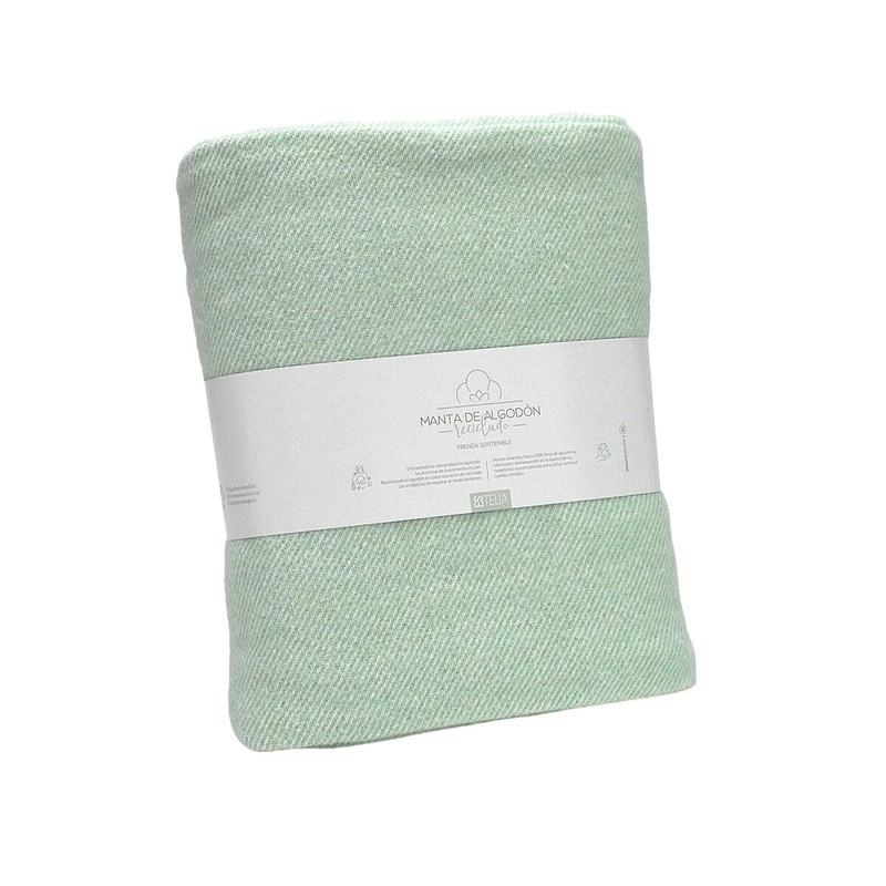 Alexandra House Living Blanket Lares Light Green 230 x 240 cm