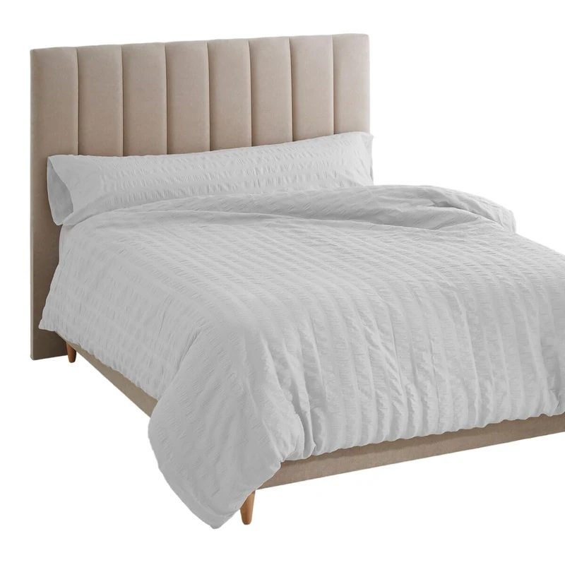 Alexandra House Living White Haman Duvet Cover 240 x 220 cm - Image 1