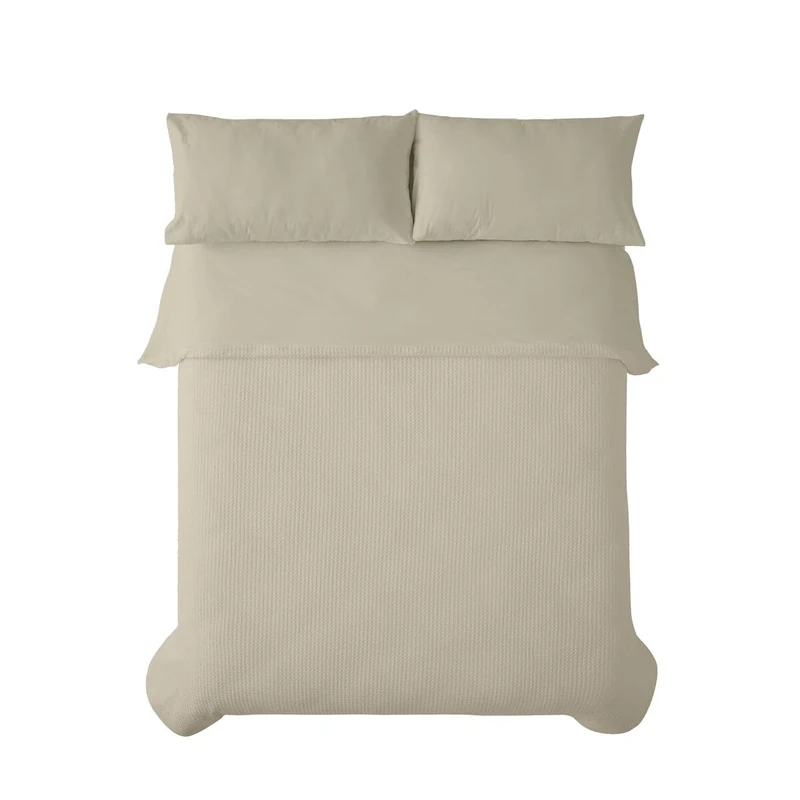 Alexandra House Living Duvet Cover Beige 220 x 220 cm