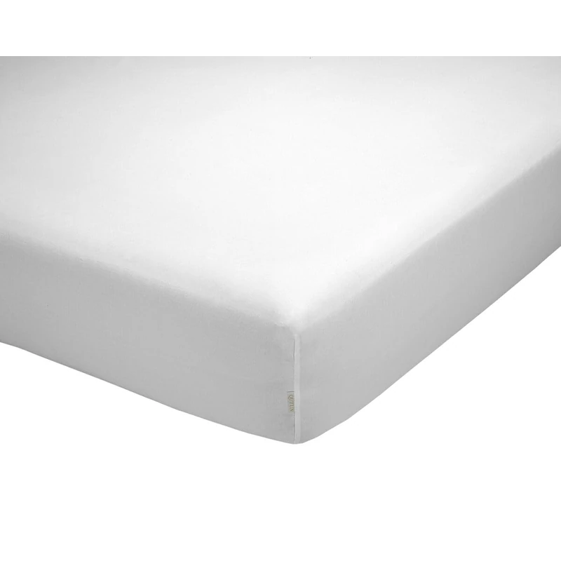 Alexandra House Living Fitted Sheet QUTUN White 140 x 1 x 200 cm