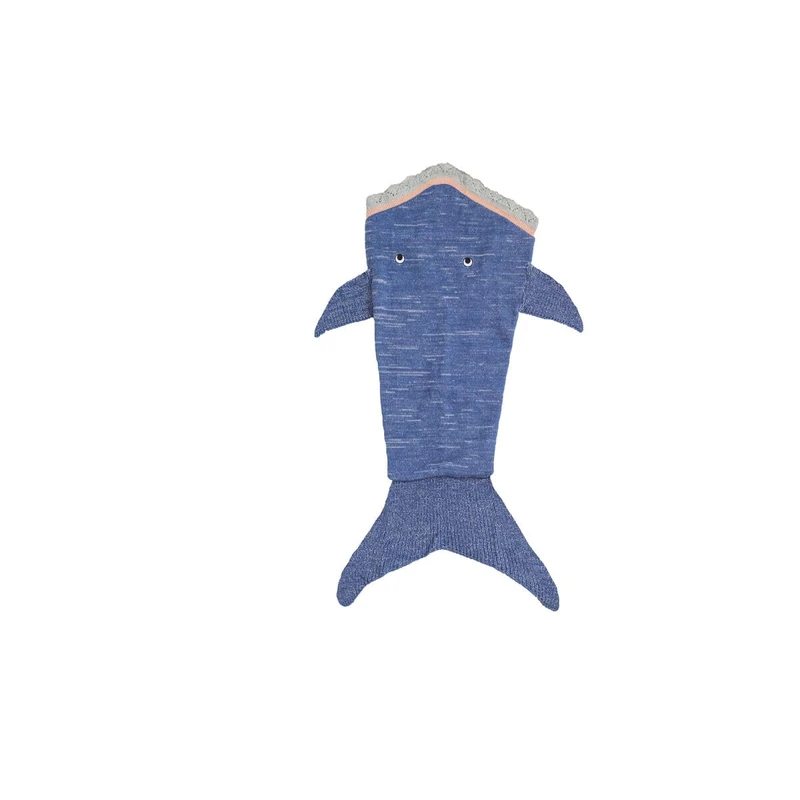Crochetts Shark Blue Blanket Blanket 70 x 140 x 2 cm