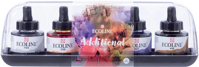 Talens Ecoline Watercolor Paint Set, Multi-Colour, 30 ml (3 Units) - Image 1