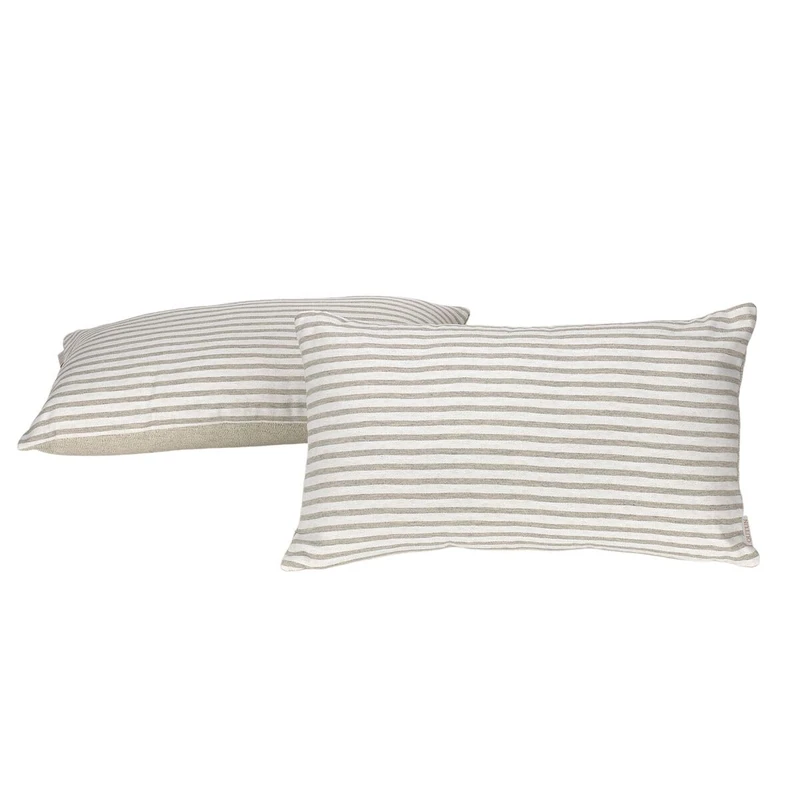 Alexandra House Living Jaca Cushion Cover Pearl Grey 30 x 50 cm 30 x 1 x 50 cm Pack of 2