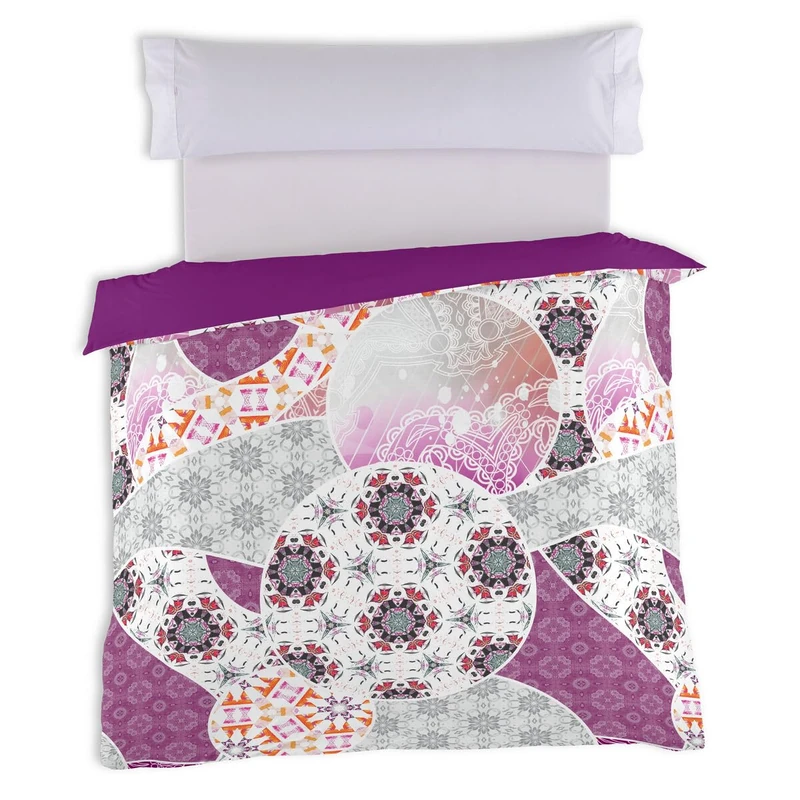 Alexandra House Living Duvet Cover Bern Multi-Coloured Digital Print - Image 1