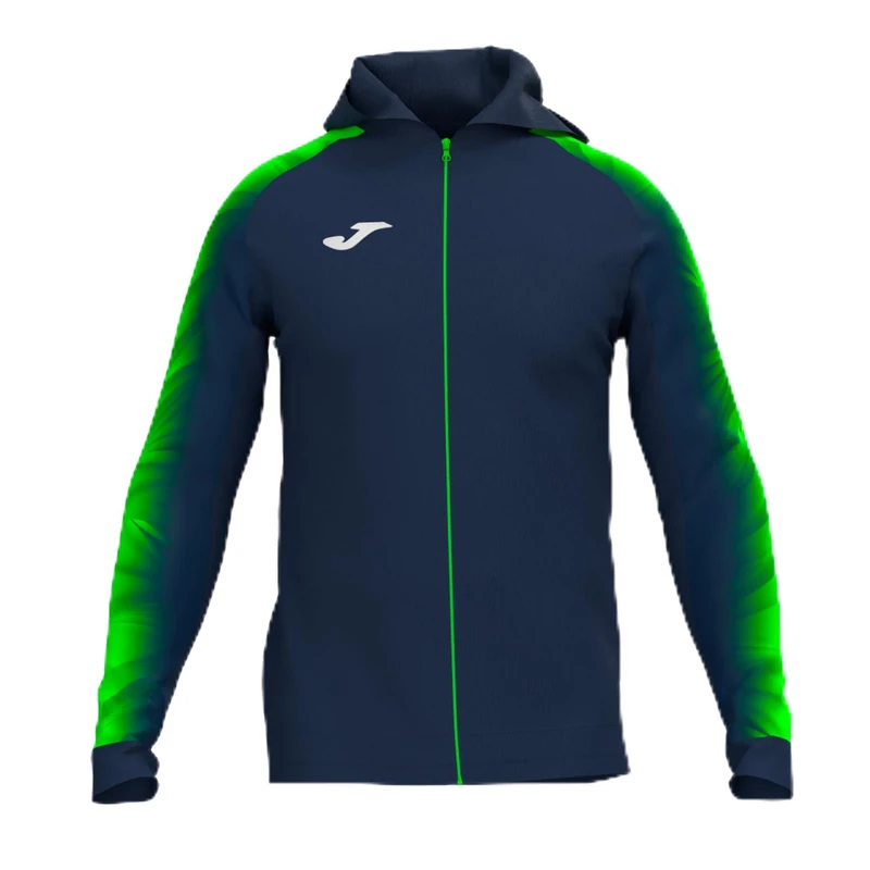 Joma - Women's Sweatshirt - Elite XI - Hood, Navy Green Fluor, XS - Image 1
