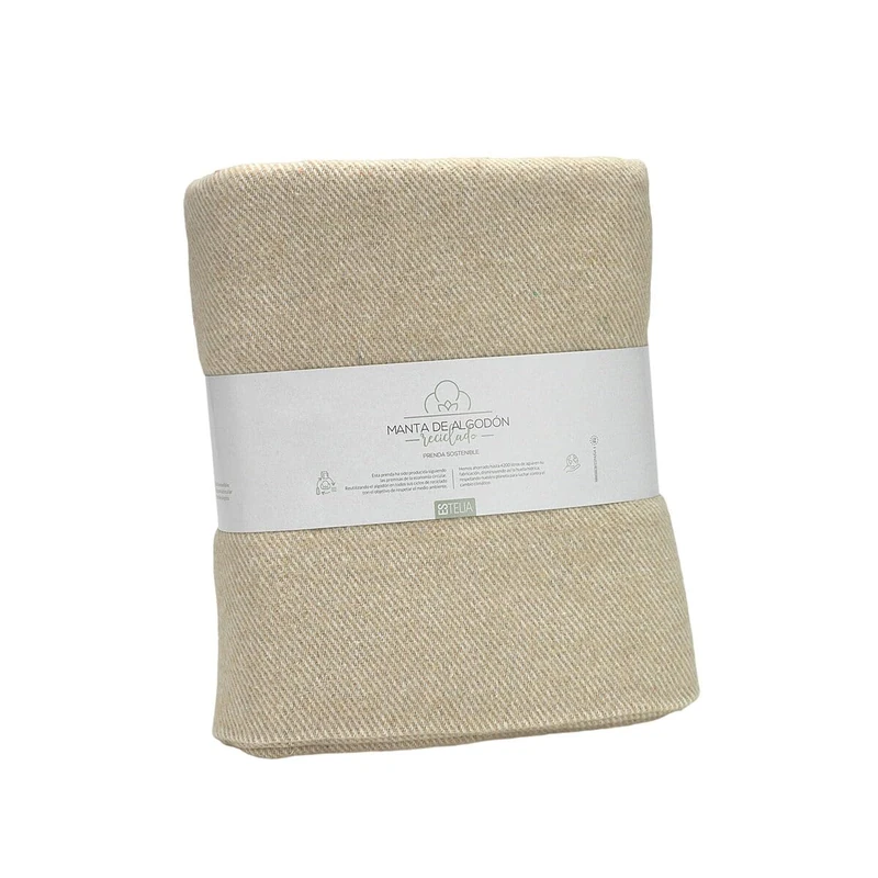 Alexandra House Living Blanket Lares Beige 230 x 240 cm