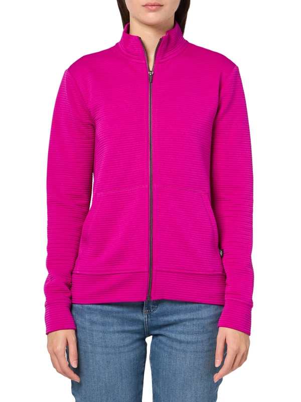 Skechers Women's The Gowalk Everywhere Jacket Cardigan Sweater, Purple/Pink, S - Image 1