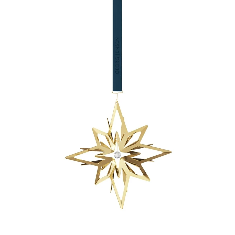 Georg Jensen 2024 Christmas Mobile Ornament in 18kt Gold-Plated Brass - Image 1