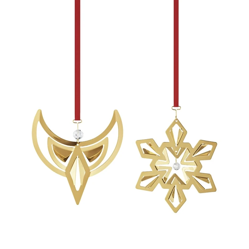 Georg Jensen 2024 Christmas Ornament Set, Plated in 18k Gold - 10020392