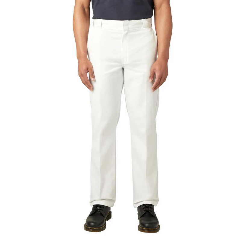 Dickies Men's Original 874 Work Pants Business Casual, White, 34W x 30L