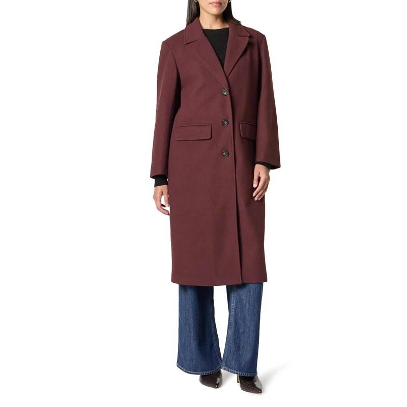 The Drop Women’s Liam Loose Overcoat, Decadent Chocolate, 2X, Plus Size