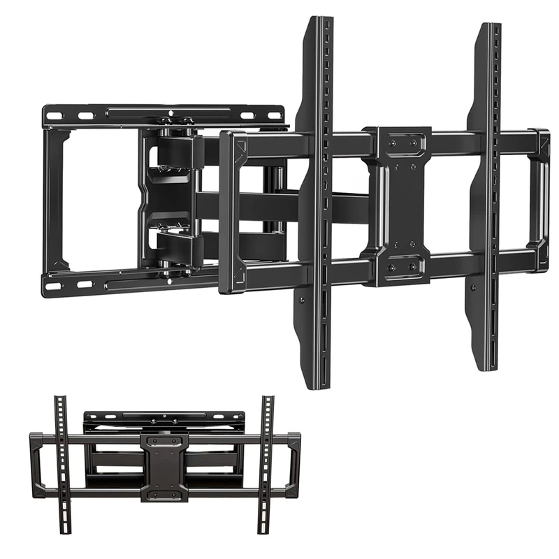 Avilia Full Motion TV Wall Bracket – TV Arm for Screens 26 – 65 Inches, Adjustable in Tilt, Level, Rotate and Lengthen, Maximum Load 50 kg, 18.5 x 47.5 cm