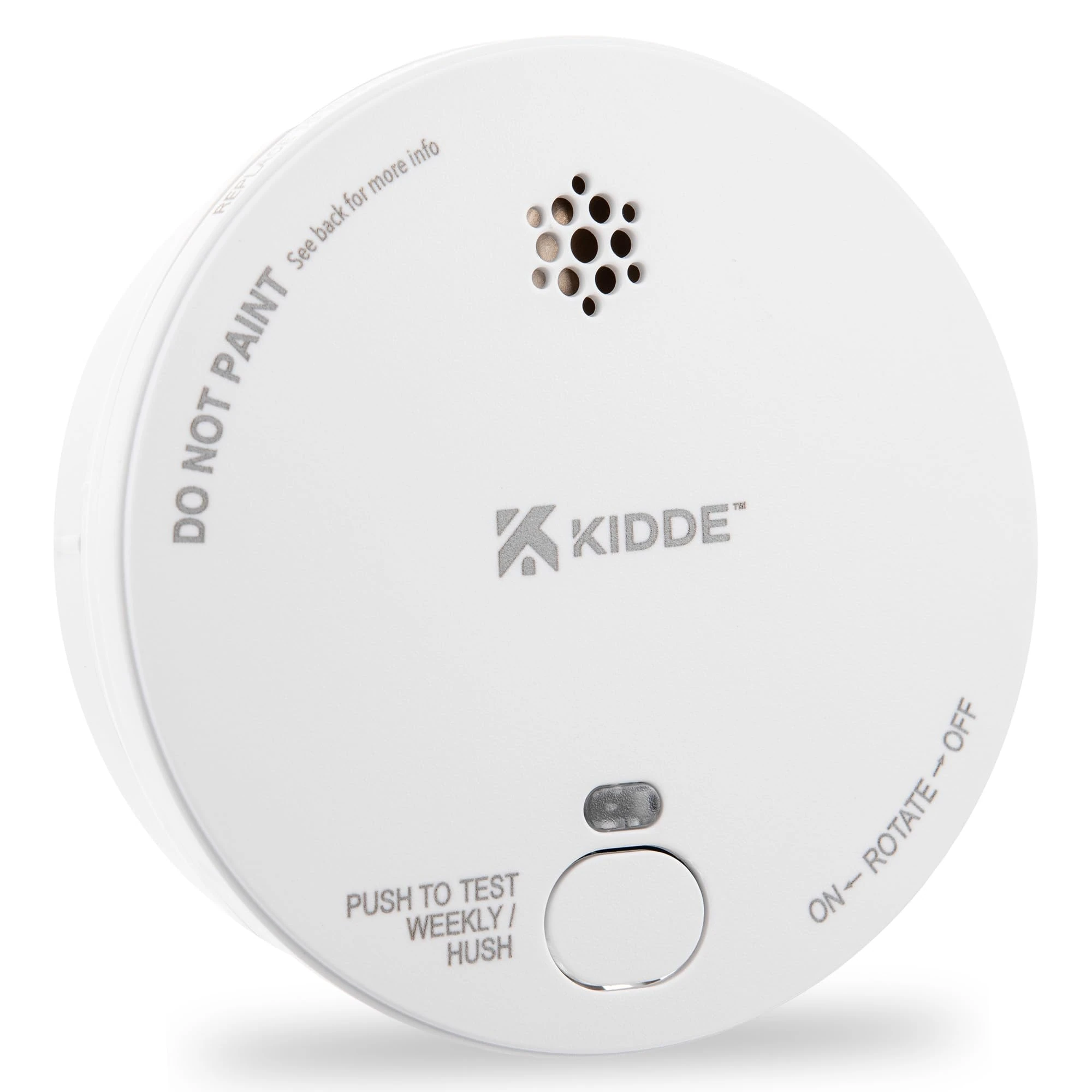 Kidde 2030-DSR Battery Powered Optical Smoke Alarm for Home | 9V Replaceable Battery (Included) | 10 Year Sensor Life and Fully Certified