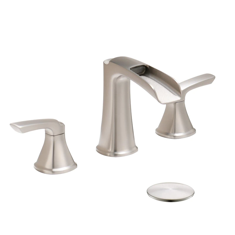 Fapully Brushed Nickel Bathroom Faucet