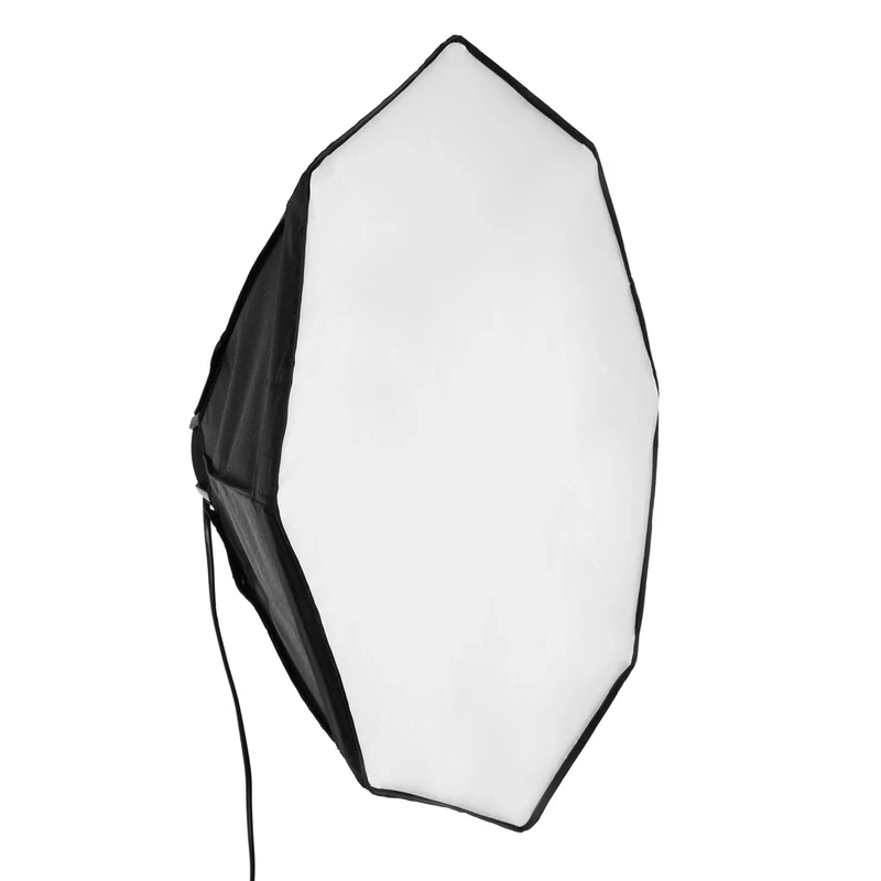 Walimex pro Octagon Softbox Diameter 60 cm Including 4 Pieces 35 W Daylight LED (5,000 K), Matching Diffuser and Bag, CRI 90+, Ideal for Photography and Video