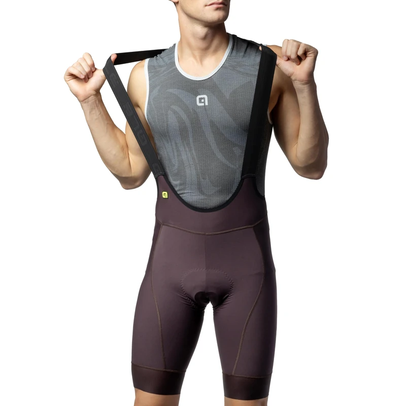 Alé Cycling Men's PR.E Magic Colour Bib Shorts, Brownie, XXL