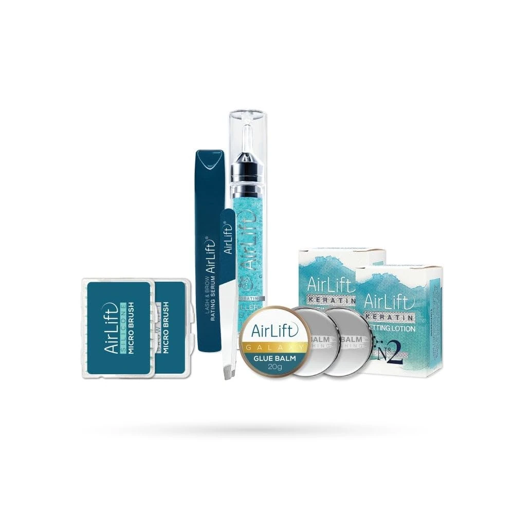 AirLift Brow Lamination Basic Kit Professional Eyebrow Perm Keratin Dual Lifting System Salon Use (Keratin Lotions (Sachet))