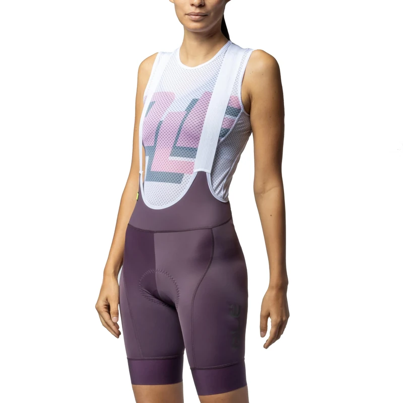 Alé Cycling Women's PR.E Magic Colour Bib Shorts, Bordeaux, L