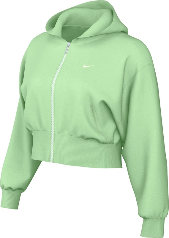 NIKE FN2415-376 SPORTSWEAR CHILL TERRY Sweatshirt Women's Vapor Green/Sail Size S - Image 1