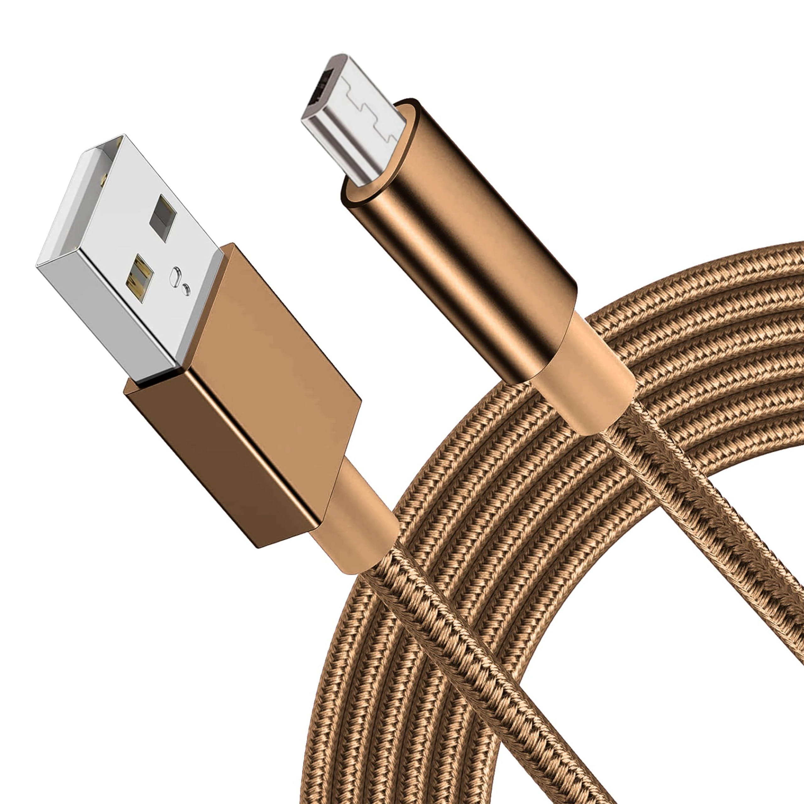 Micro USB Cable, Android Fast Charging Nylon Braided Charger Lead for Samsung Galaxy S7 Edge S6 S5 J7 J5 J6 J3 Note 5 A6 A10, Sony, LG, Kindle, Xbox, PS4, Tablets (1 Metre)