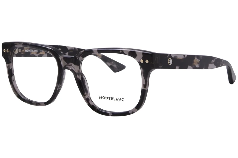 MONTBLANC Eyeglasses Black-black-transparent/Lens Height: 44,00 Lens Diagonal: 57,90 Shape Description: Rectangular/Squared