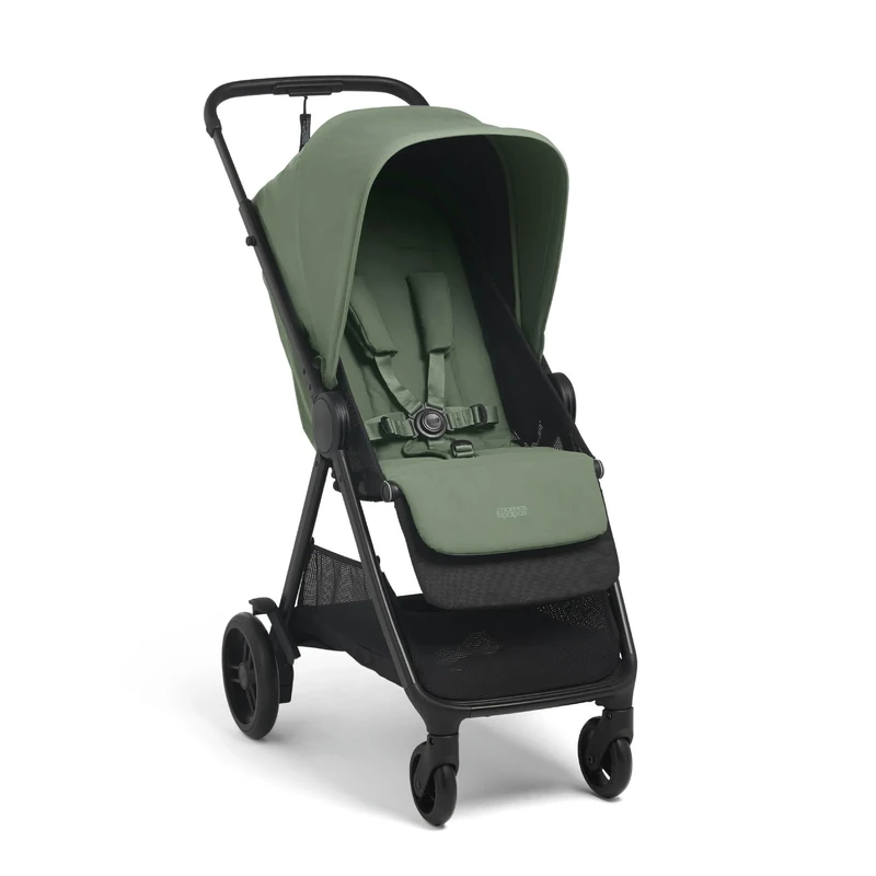 Mamas & Papas Libro, Lightweight Travel Stroller, Buggy, One Handed Fold, Compact Storage, Lie-Flat Seat, Newborn to 4 Years, Bay Green