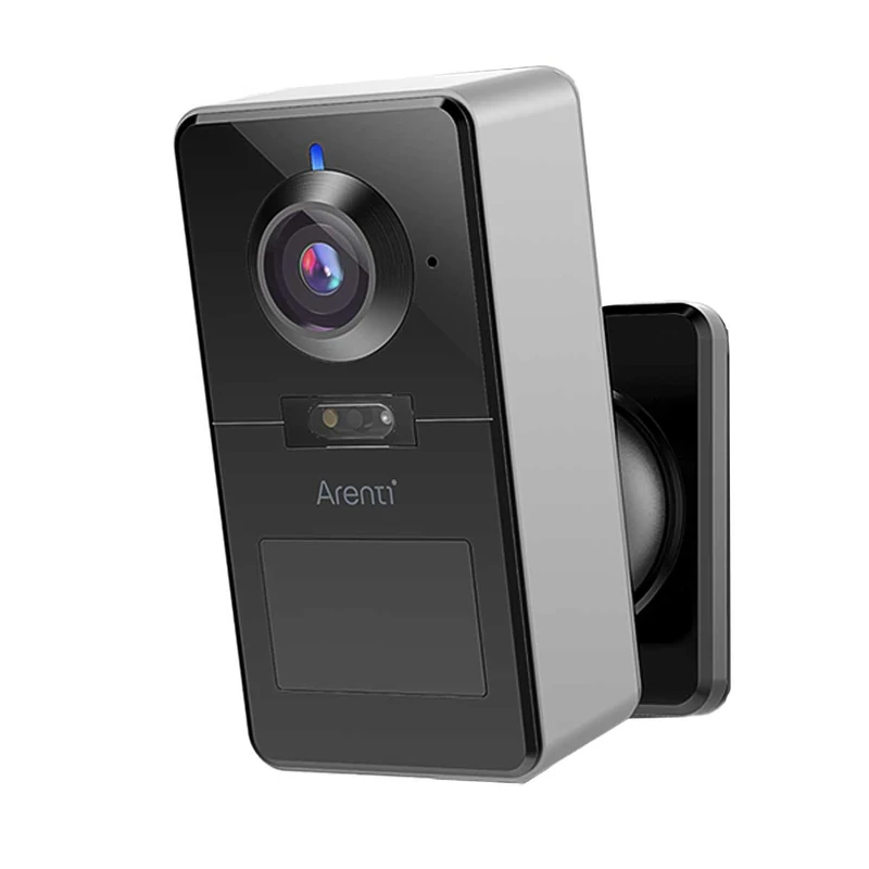 ARENTI POWER1Q 2K 4MP Battery Operated Wireless WiFi Security Camera with Built-in Li-ion Battery 9600mAh AI-Powered Person Detection, Full Duplex Audio, Night Vision, Floodlight