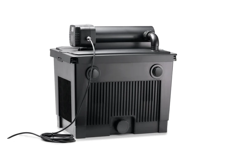 Pontec MultiClear Set 20000 - Three-Stage Pond Filter with UV Light, Pump, and 3 Metre Hose - Achieves Crysyal-Clear Water for Ponds Up to 20,000 Litres