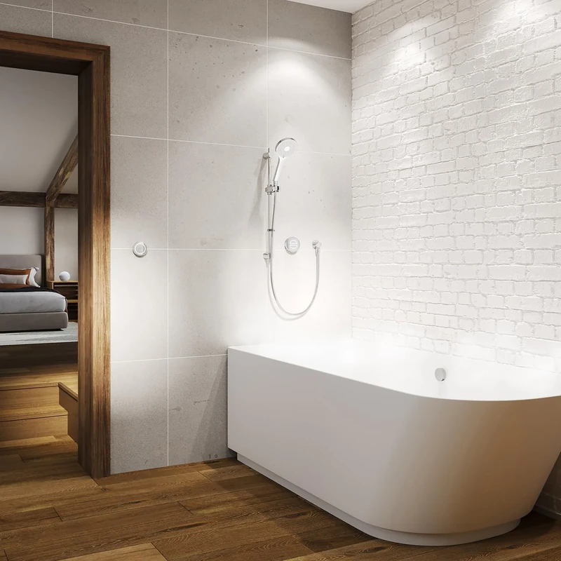 Aqualisa UTQ.A2.BV.DVBTX.23 Unity Q Smart Shower Concealed with Adjustable Head and Bath Fill - for Gravity Pumped Systems