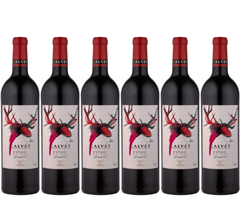 Calvet - Fitou Le Grand Roi, Red Wine (6 x 0,75L)