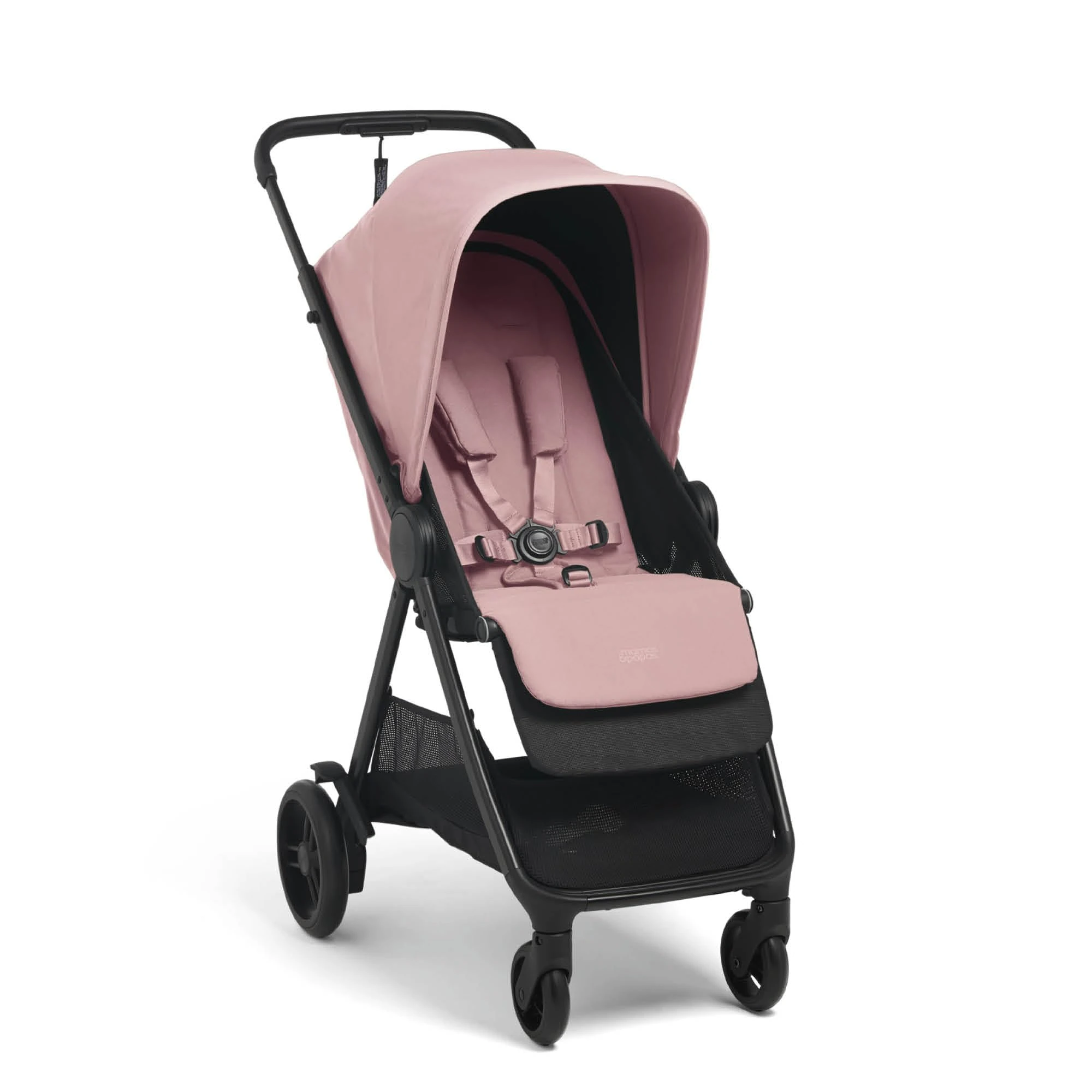 Mamas & Papas Libro, Lightweight Travel Stroller, Buggy, One Handed Fold, Compact Storage, Lie-Flat Seat, Newborn to 4 Years, Peony Pink