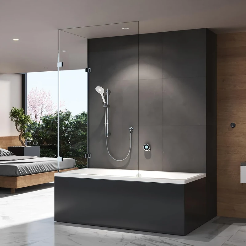 Aqualisa OPQ.A2.BV.DVBTX.23 Optic Q Smart Shower Concealed with Adjustable Head and Bath Fill - for Gravity Pumped Systems
