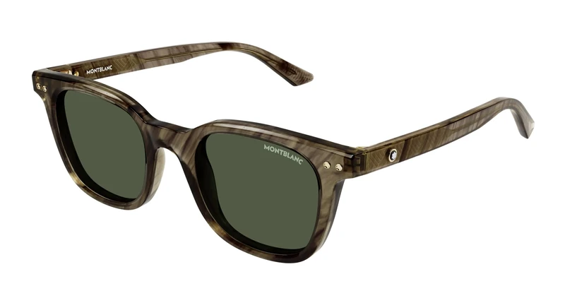Montblanc Men's Mb0320s Sunglass Man Recycled Acetate Sunglasses, Colourful, Colourful, One Size