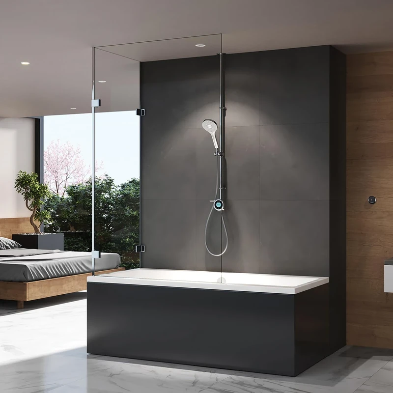 Aqualisa OPQ.A2.EV.DVBTX.23 Optic Q Smart Shower Exposed with Bath Fill - for Gravity Pumped Systems