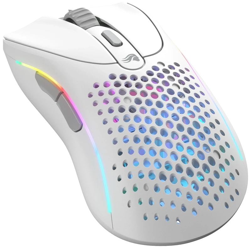 Glorious Gaming Model D 2 Wireless Gaming Mouse - Superlight 66g, up to 210 hr Battery Life, 26K Optical Sensor, 6 Programmable Buttons, Ergonomic, 80 Million Clicks, FPS, MMO, MOBA - White