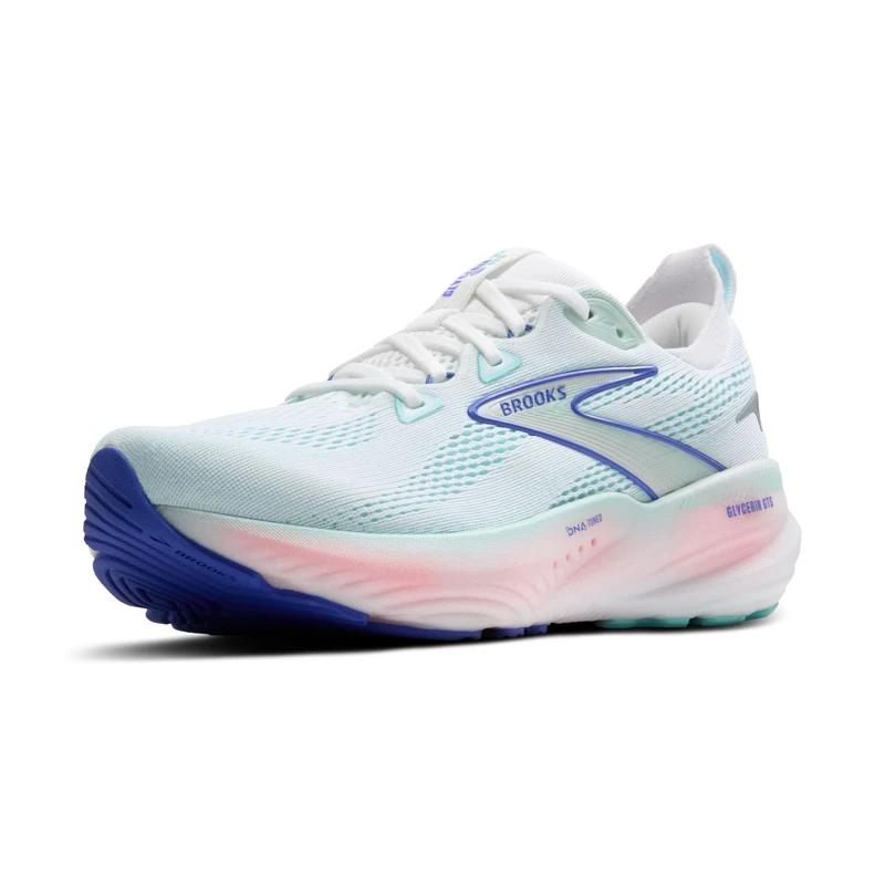 BROOKS 1204351D110 Glycerin GTS 22 Women White/Limpet Shell/Amparo Blue UK 4