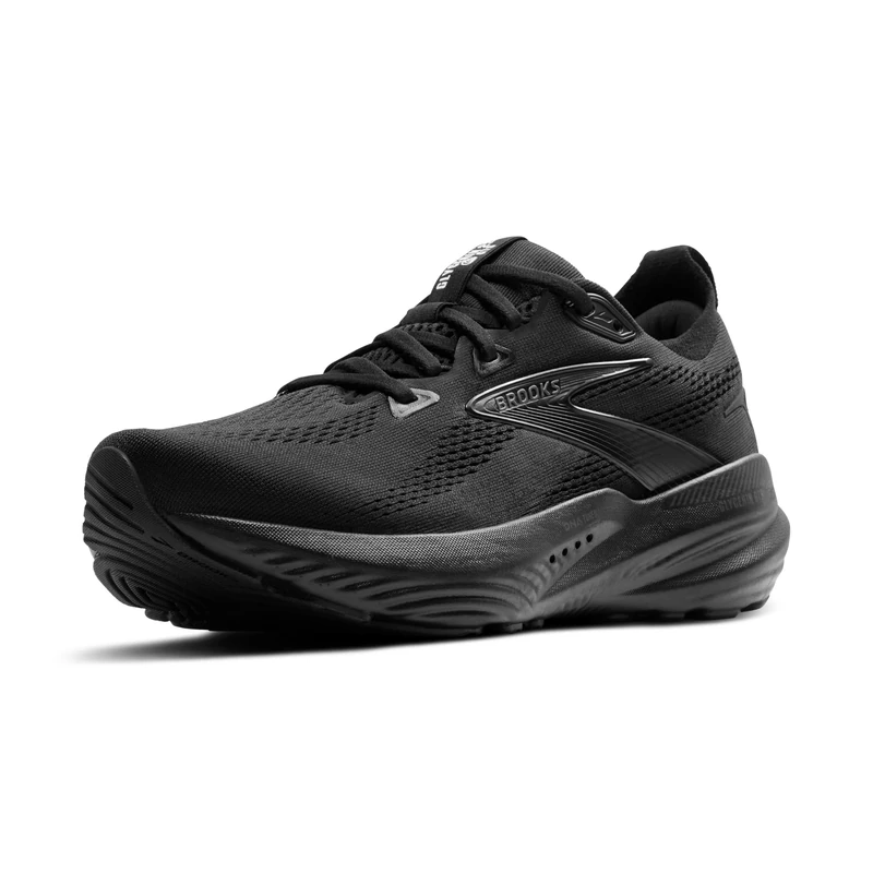 BROOKS Mens Glycerin Gts 22 Sneaker, Black Black Ebony, 11.5 UK