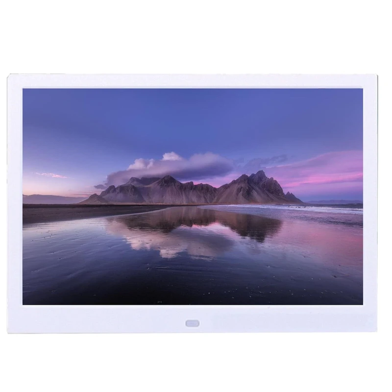 High-definition large screen, 7-15 inch digital photo frame, home/advertising use, electronic photo album (Color : White, Size : 8 inches)