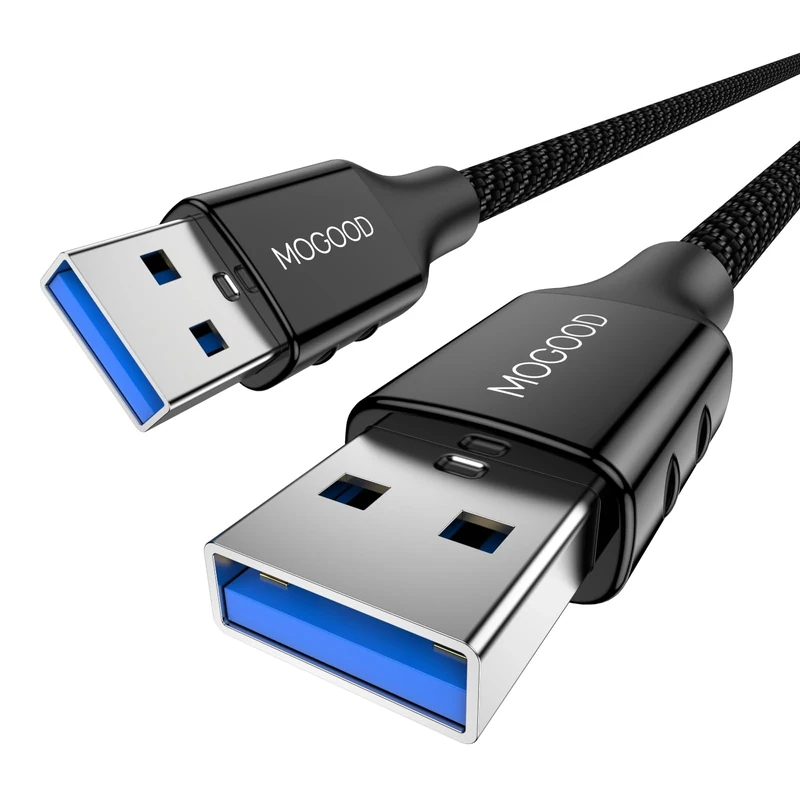 MOGOOD USB 3.0 A to A Plug Cable - 3M Double-Ended USB Extender for Hard Drive Enclosures, DVD Players