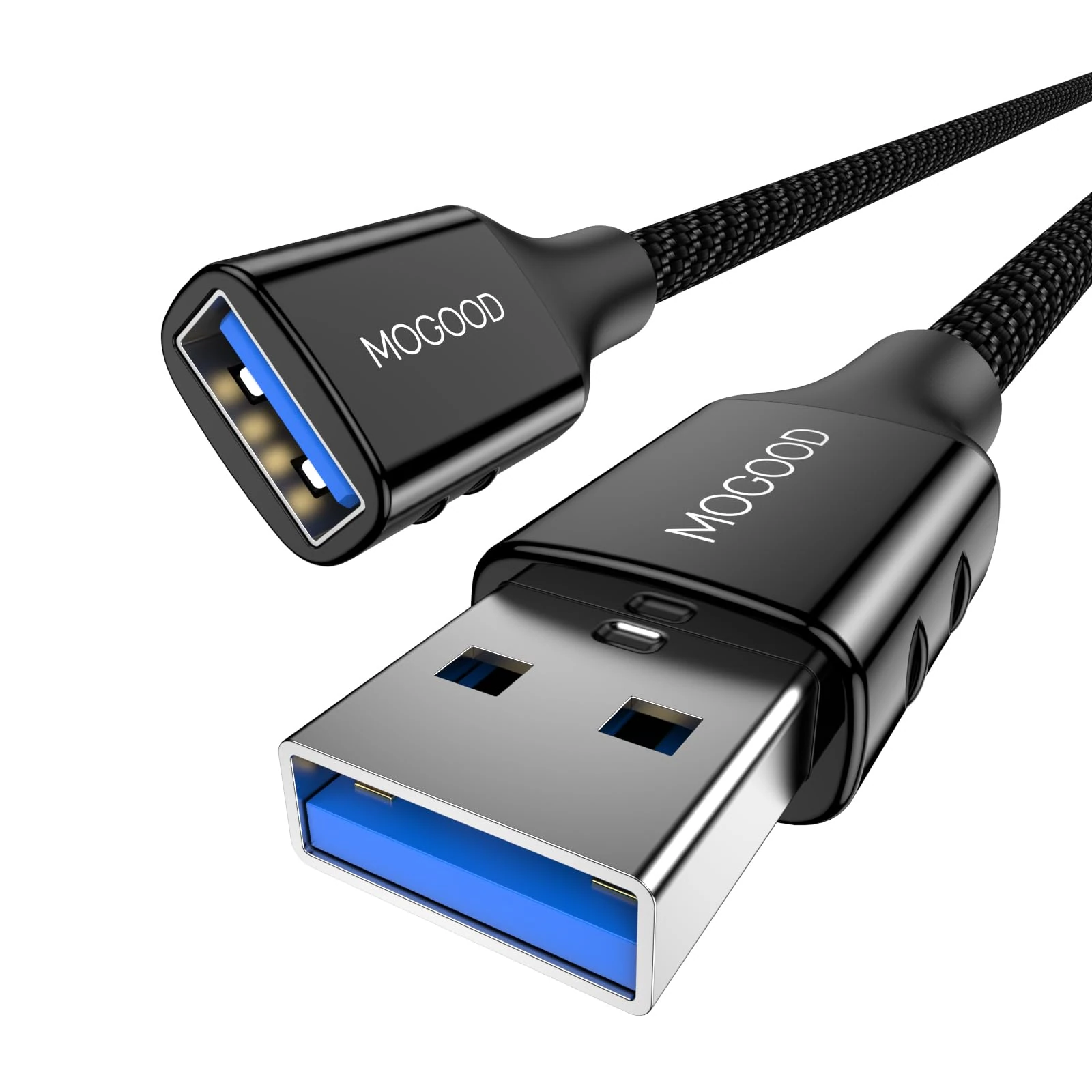 MOGOOD USB 3.0 Extension Cable 5M, USB A Male to A Female Extender, Supports 5Gbps High Speed Data Transfer, USB Extender Cord Compatible with lights, PC, laptop, tablet, Macbook