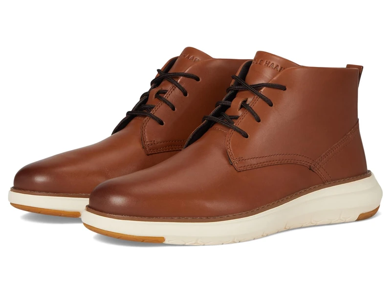 Cole Haan Men's Grand Remix Chukka Boot, British Tan/Ivory, 10 UK