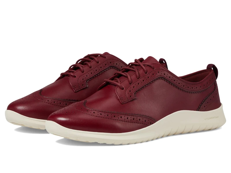 Cole Haan Women's Zerogrand Meritt Wing Tip Oxford, Black Cherry/Ivory, 3 UK