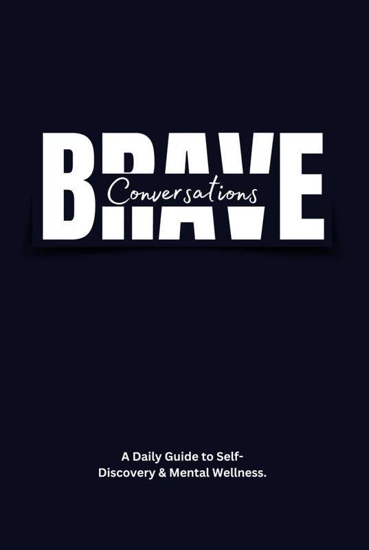 Brave Conversations Journal (Blue/White) 300 Page Journal: A Daily Guide to Self Discovery and Mental Wellness