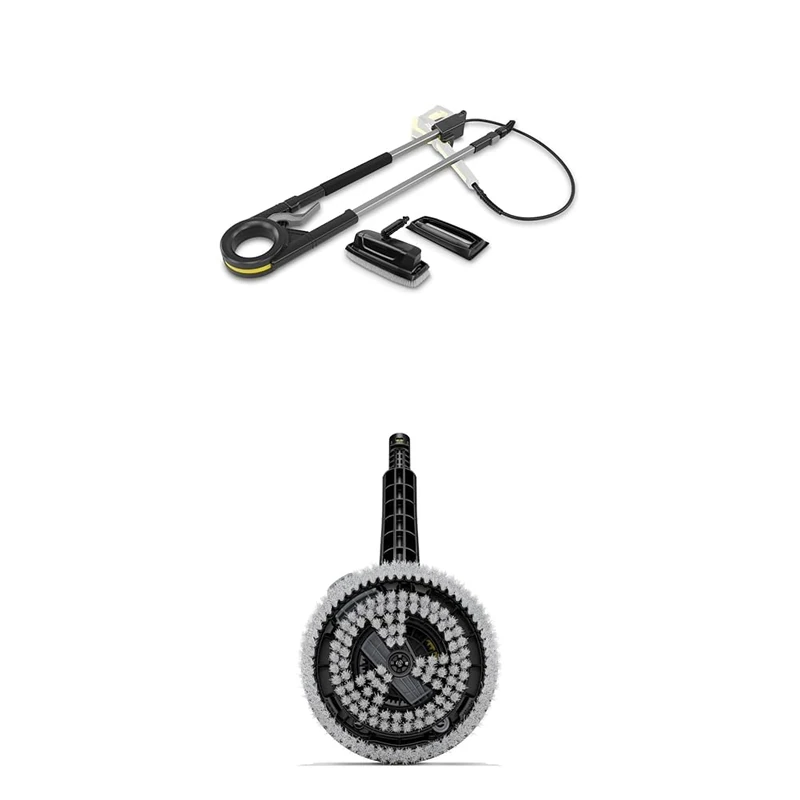 Kärcher TLA 4 + Façade Cleaner (Bundle), Multicoloured & Rotating Wash Brush WB 130 with Universal Brush Attachment, Accessories for Kärcher Pressure Washer K 2-K 7