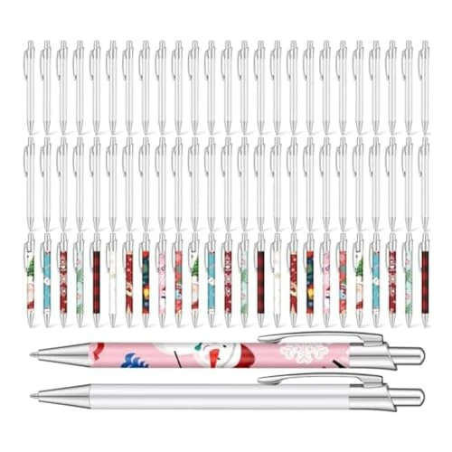 Rordigo 50Pcs Sublimation Pen Sublimation Ballpoint Pens with Shrink Wrap School Supplies for Office